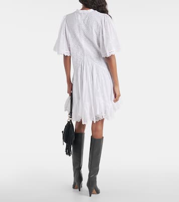 Robe Slayae brodée en coton | Marant Etoile