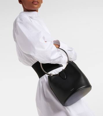 Ring Medium leather bucket bag | Alaïa