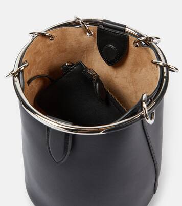 Ring Medium leather bucket bag | Alaïa