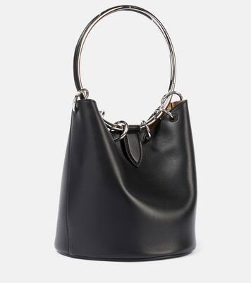 Ring Medium leather bucket bag | Alaïa