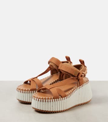 Nama 80 wedge sandals | Chloé