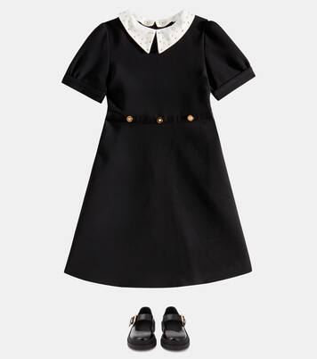 Medusa studded cady dress | Versace Kids