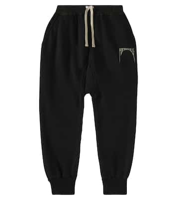 Printed cotton sweatpants | Rick Owens Kids