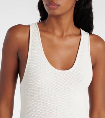 Vestido corto de encaje de algodón | Alaïa