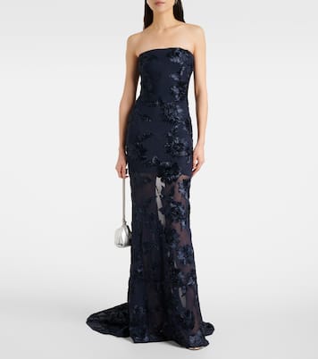 3D mesh maxi dress | Rotate