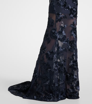 3D mesh maxi dress | Rotate