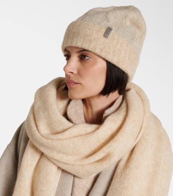 Cable-knit mohair beanie | Brunello Cucinelli