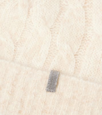 Cable-knit mohair beanie | Brunello Cucinelli