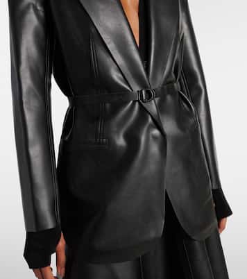 Oversize-Blazer aus Lederimitat | Norma Kamali