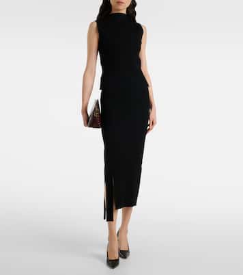 Midirock aus Satin | Victoria Beckham