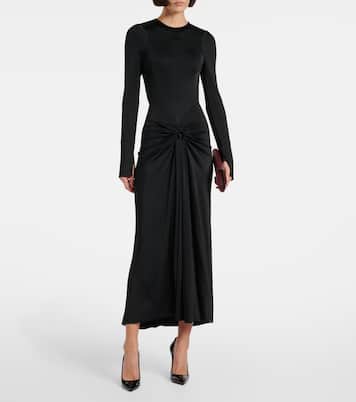 Gathered midi dress | Victoria Beckham