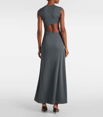 Abito lungo Concave Stone con cut-out | Christopher Esber