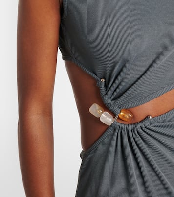 Abito lungo Concave Stone con cut-out | Christopher Esber