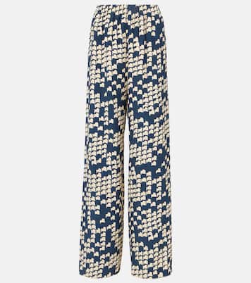 Pantalon ample imprimé en Cady Couture | Valentino