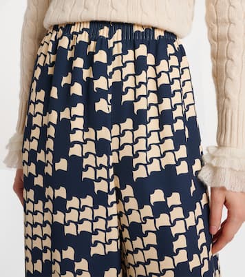 Pantalon ample imprimé en Cady Couture | Valentino