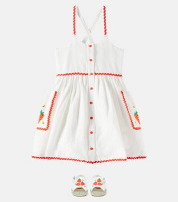 Linen and cotton dress | Stella McCartney Kids