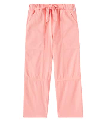 Pantaloni palazzo in gabardine di cotone | Il Gufo