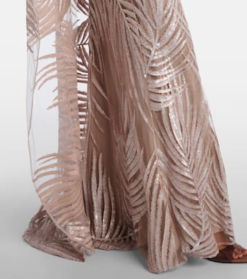 Robe mit Tüll und Pailletten | Elie Saab