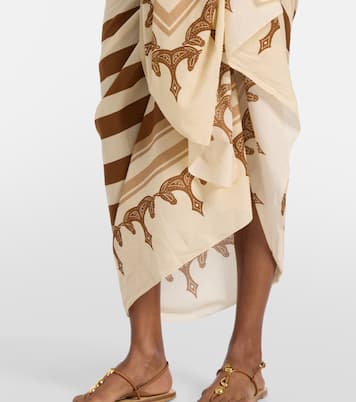 Bedruckter Pareo aus Baumwolle | Johanna Ortiz