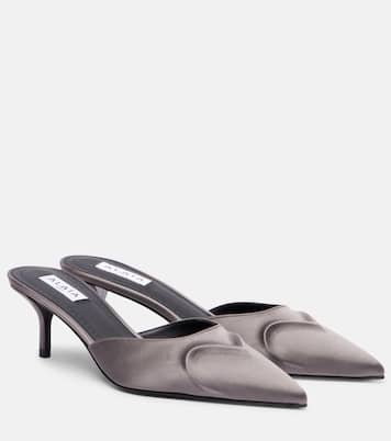 Le Cœur 3D 55 satin mules | Alaïa