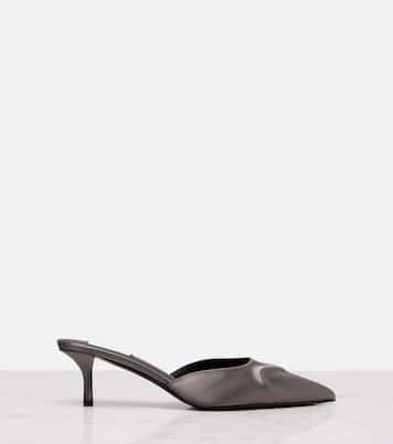 Le Cœur 3D 55 satin mules | Alaïa