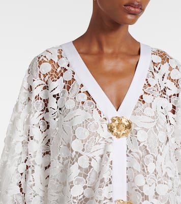 Lace guipure maxi dress | Oscar de la Renta