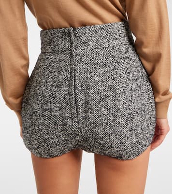 Wool and silk-blend high-rise shorts | Dolce&Gabbana