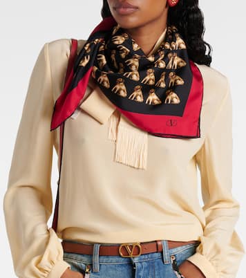 Foulard Petit Charles in seta | Valentino