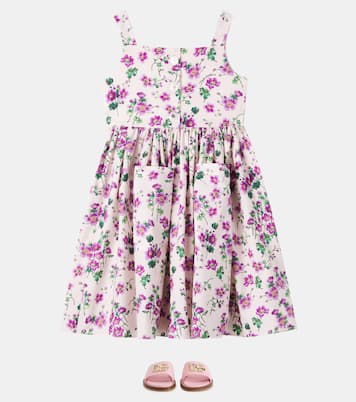 Kleid aus Baumwollpopeline | Dolce&Gabbana Kids