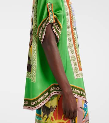 Lucky Pace printed silk shirt | Alémais