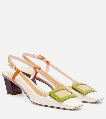 Belle Vivier 45 leather slingback pumps | Roger Vivier