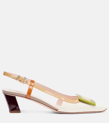 Belle Vivier 45 leather slingback pumps | Roger Vivier