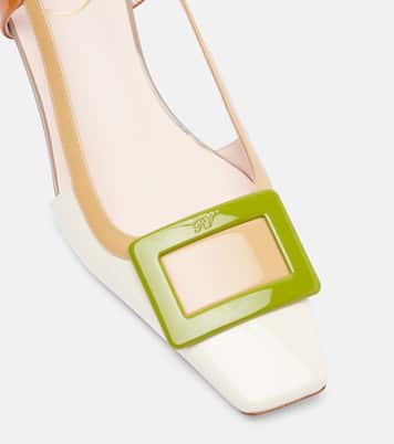 Belle Vivier 45 leather slingback pumps | Roger Vivier