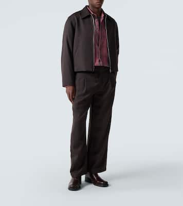 Leisure mid-rise wide-leg wool pants | Our Legacy