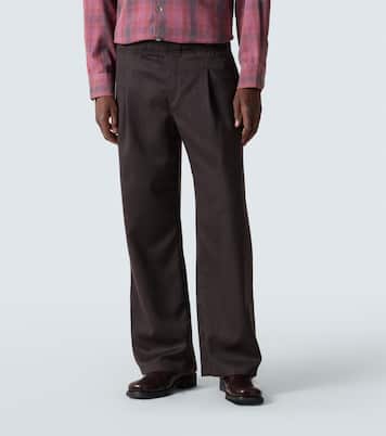 Leisure mid-rise wide-leg wool pants | Our Legacy