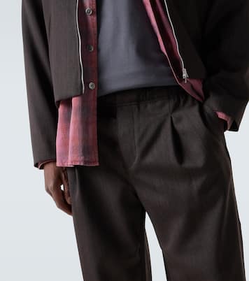 Leisure mid-rise wide-leg wool pants | Our Legacy
