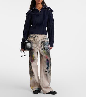 Pull brodé en laine | Acne Studios