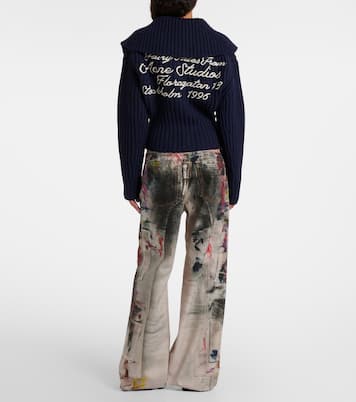 Pull brodé en laine | Acne Studios