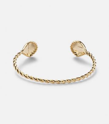Jonc Coquillage 18kt gold bracelet with diamonds | Yvonne Léon