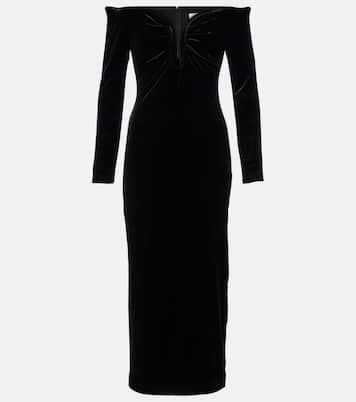 Off-shoulder midi dress  | Roland Mouret