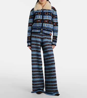 Knitted virgin wool straight pants | Stella McCartney