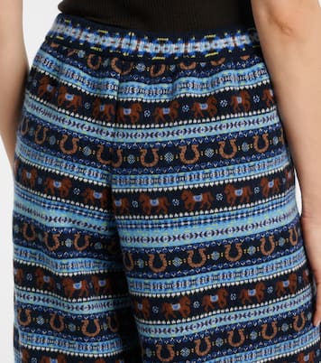 Knitted virgin wool straight pants | Stella McCartney