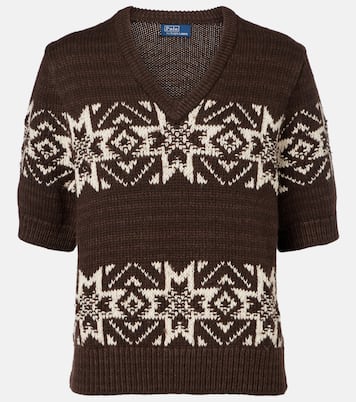 Pull intarsia en coton et laine | Polo Ralph Lauren