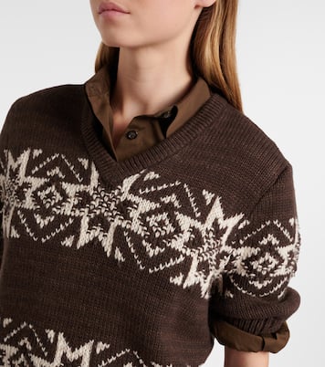 Pull intarsia en coton et laine | Polo Ralph Lauren