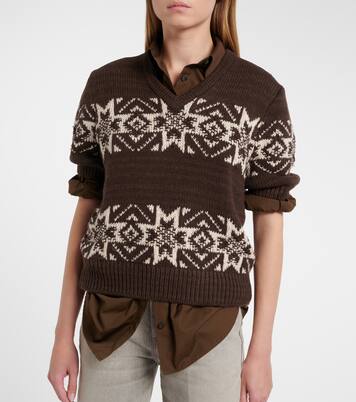 Pull intarsia en coton et laine | Polo Ralph Lauren