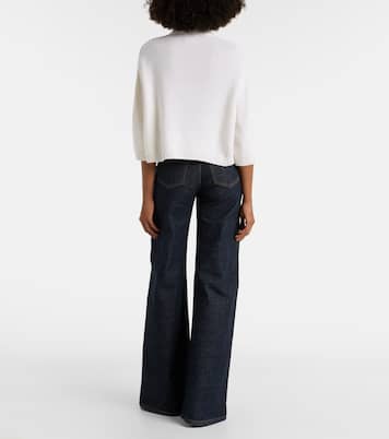 Sabina cropped cashmere sweater | Khaite