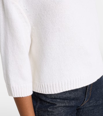 Sabina cropped cashmere sweater | Khaite