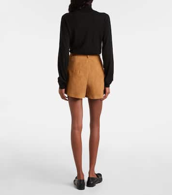 Short à taille haute en daim | Rotate