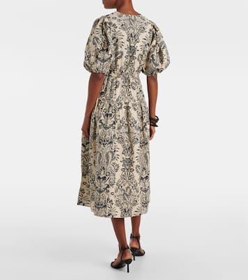 Harriet printed cotton poplin midi dress | Ulla Johnson