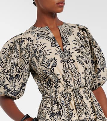 Harriet printed cotton poplin midi dress | Ulla Johnson